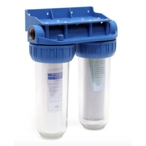Porta Filtro de Agua Doble Transparente 10 x 2,75 Pulgadas